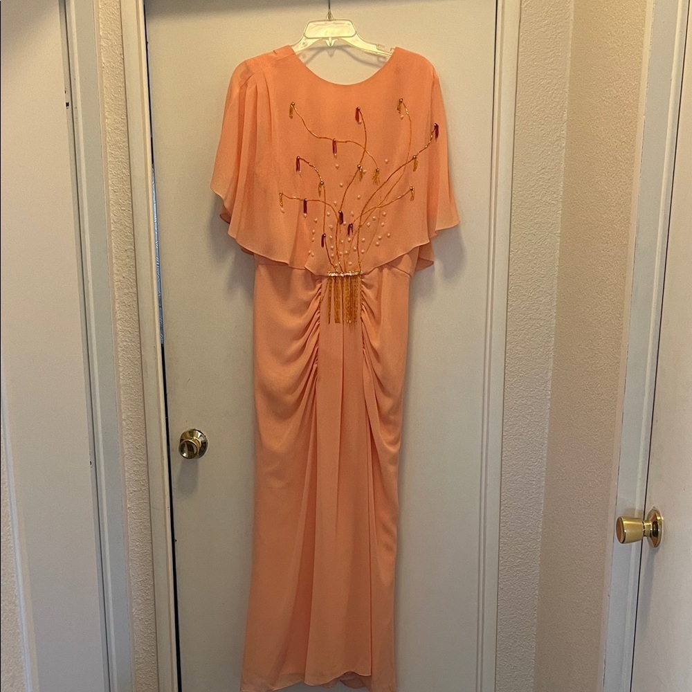Lilli Diamond original vintage peach Embellished like new